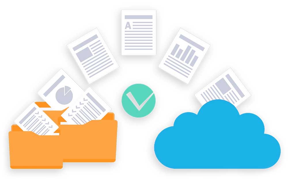 Documents moves from folders to a cloud