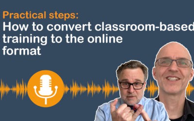 How to convert classroom-based training to the online format