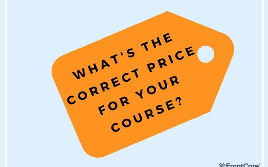 How to correctly price your course