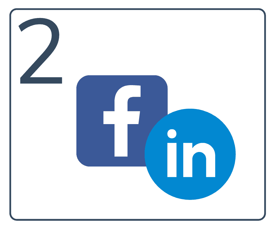 Tip number two pages on Facebook and LinkedIn